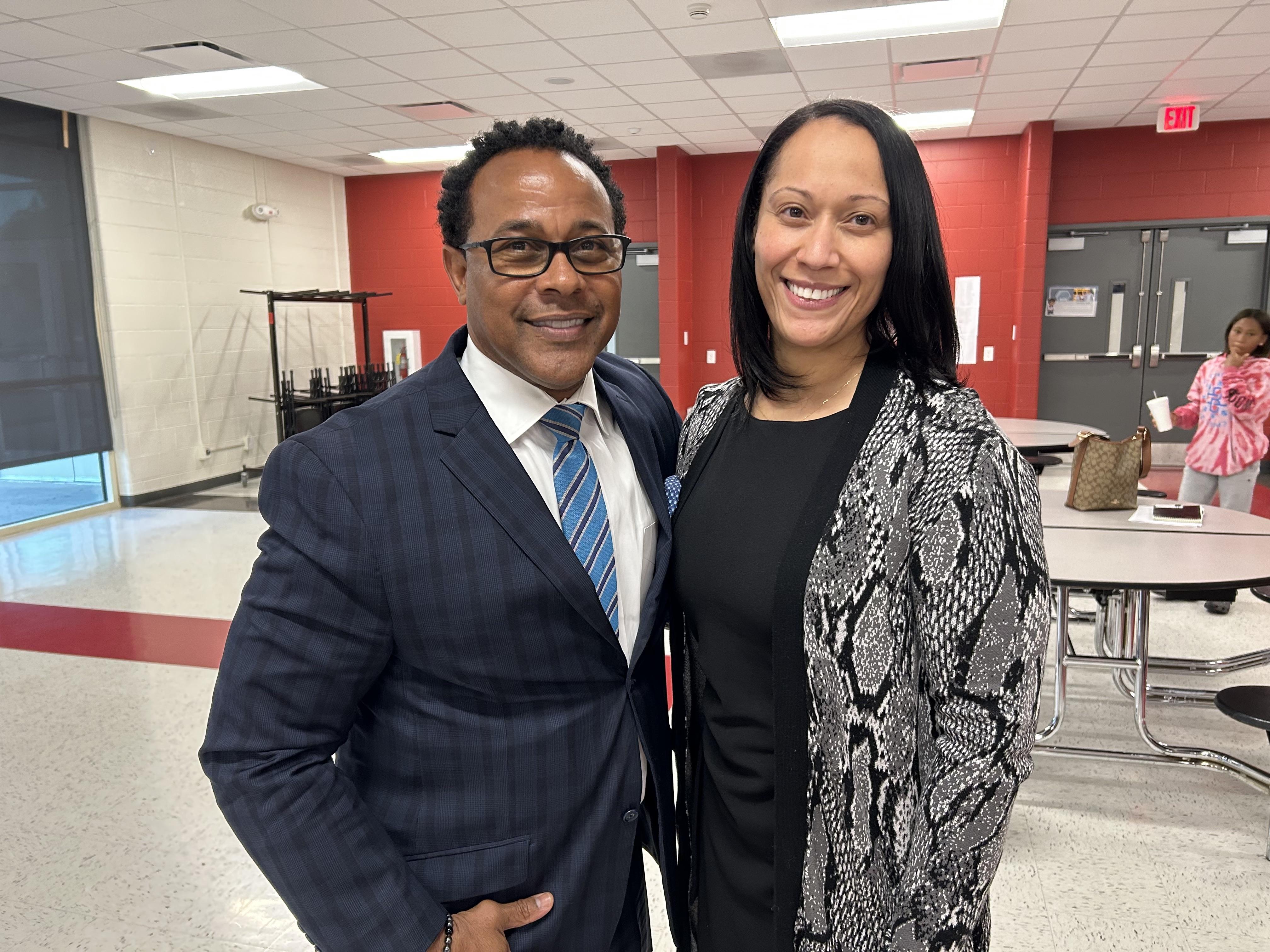 Superintendent Dr. Lawrence and Carmen Woods